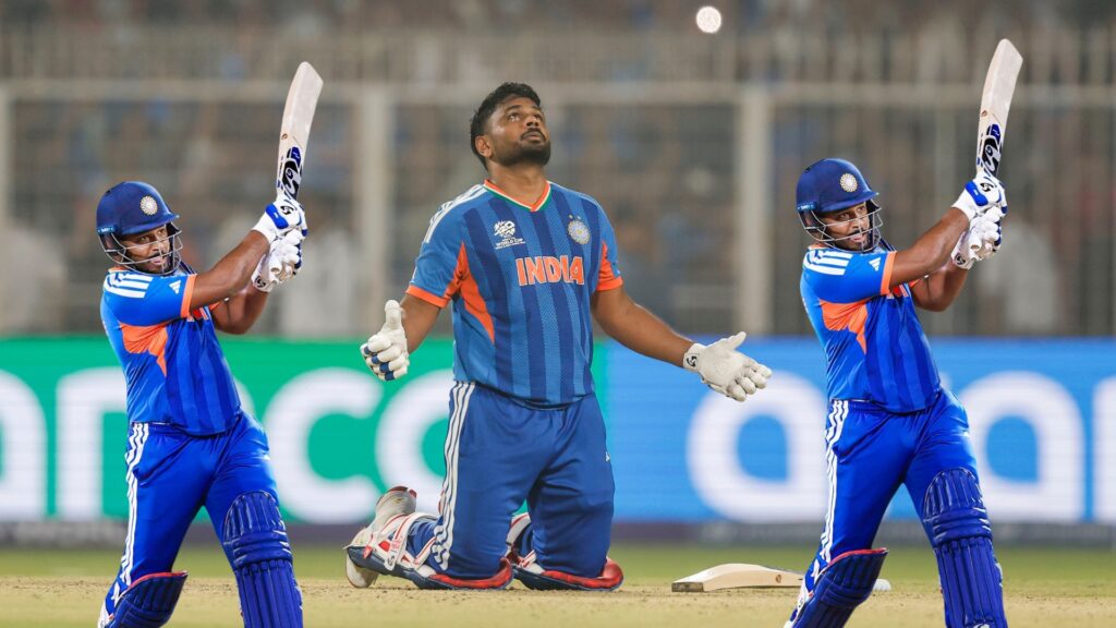 Sanju Samson havoc in Kolkata,West Indies defeat, Sanju's stormy innings of 97 runs, India reaches semi-finals, ind vs wi highlights, 