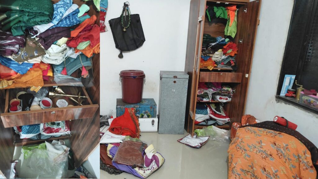 House burglary in Wagha, valuables worth Rs 4 lakh looted, case registered against unknown thief, jamkhed news today, 