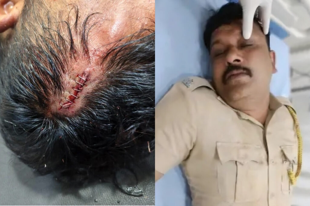 Jamkhed, Habitual thief attacks police, violent commotion erupts during palang darshan, police personnel injured,